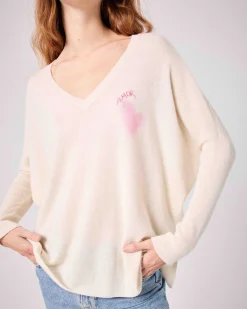 Absolut Cashmere Malania<DAMES V-Hals|100% Kasjmier