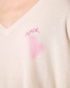 Absolut Cashmere Malania<DAMES V-Hals|100% Kasjmier