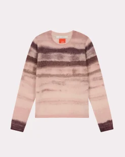 Absolut Cashmere Roise<DAMES Ronde Hals|Geborsteld Kasjmier