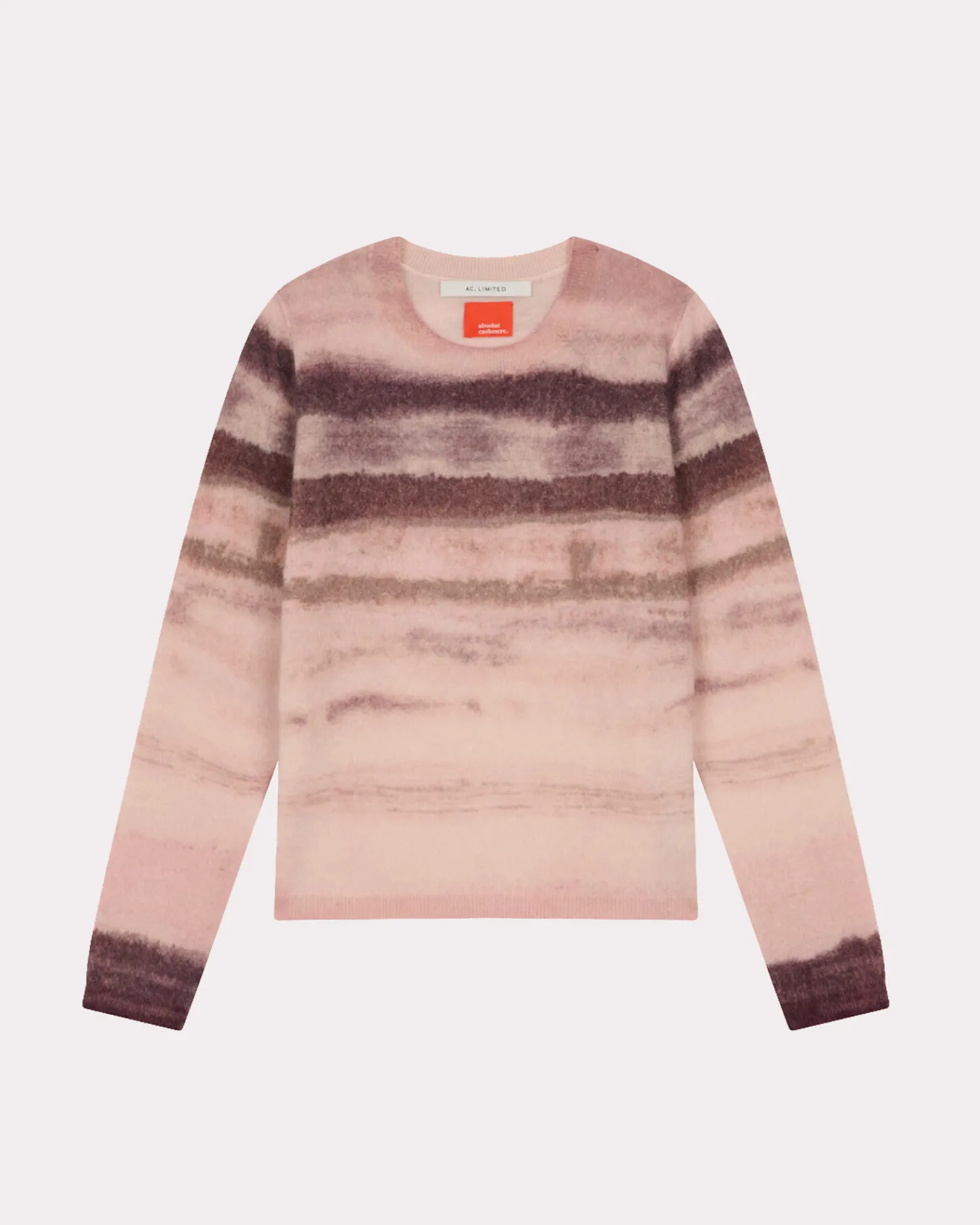 Absolut Cashmere Roise<DAMES Ronde Hals|Geborsteld Kasjmier