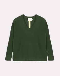 Absolut Cashmere Sheffield<DAMES V-Hals|100% Kasjmier