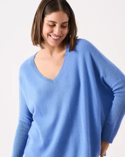 Absolut Cashmere Sheffield<DAMES V-Hals|100% Kasjmier